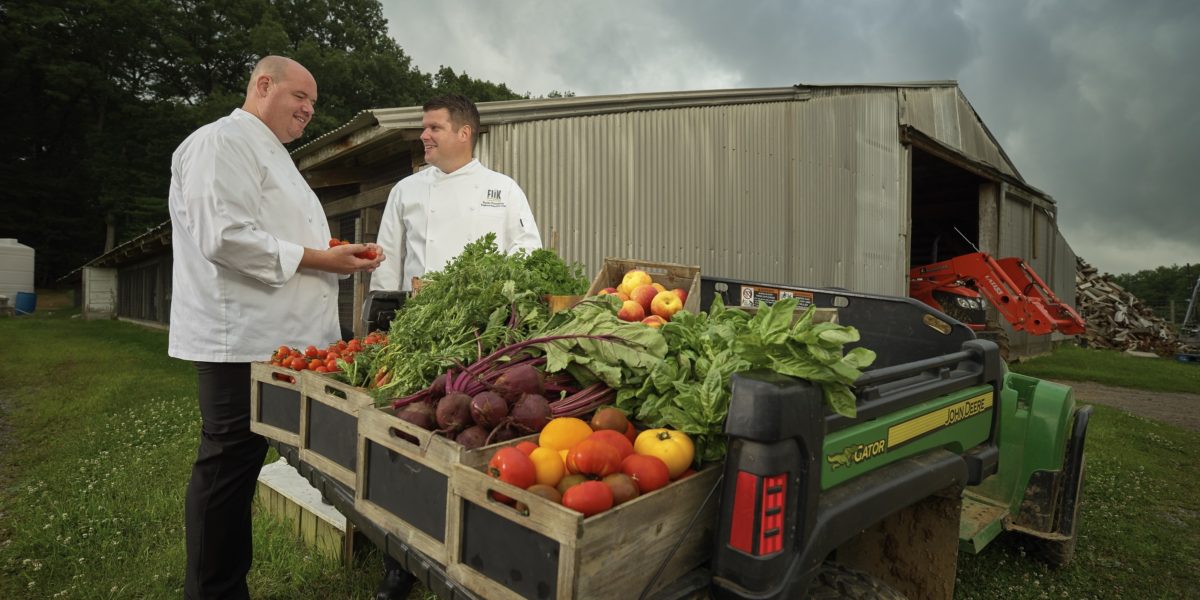 Chefs At Produce Truck
