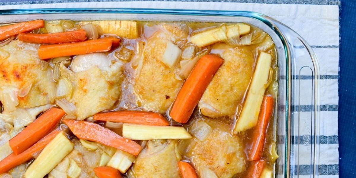 Braised Chicken Thighs Root Vegetables