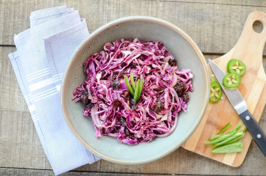 Red Cabbage Cherry Slaw 4